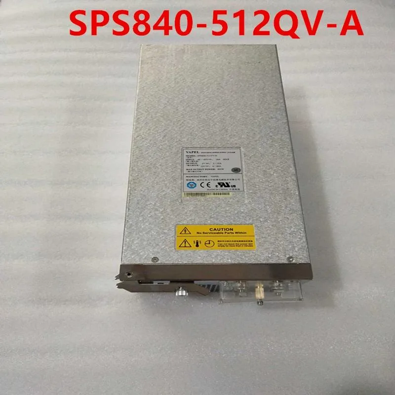 Silver rectangular 840W ATX power supply unit with label showing 5600 and 512