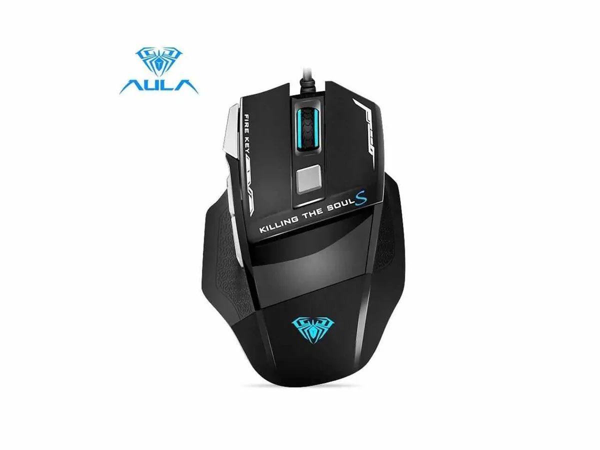 AULA AULA S12 Wired Gaming Mouse 2400 DPI 7 Buttons Black — produktbild