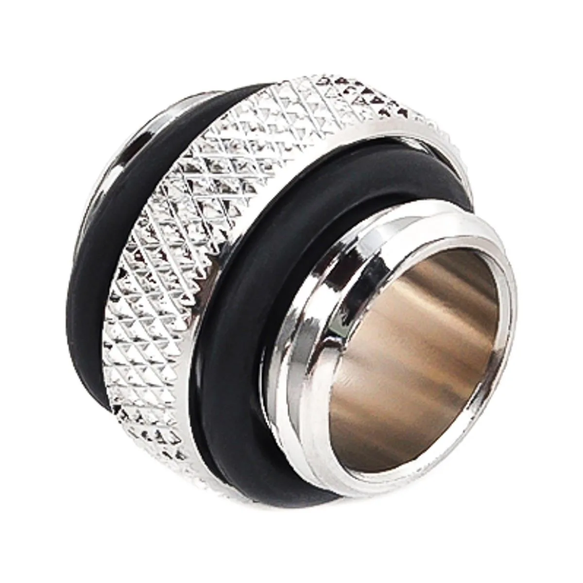 Bitspower Bitspower BP-WTP-C42 G1/4" Male-to-Male Fitting Silver Shining — Produktfoto