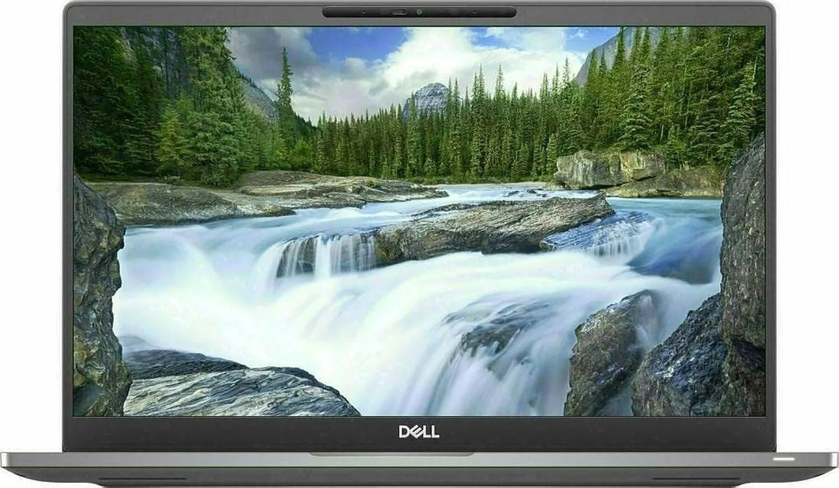 Silver Dell Latitude 7400 14.0 inch touchscreen laptop closed