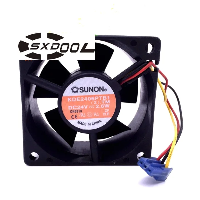 SXDOOL SXDOOL 6025 60mm 25mm DC 24V 2.6W case fan — product photo