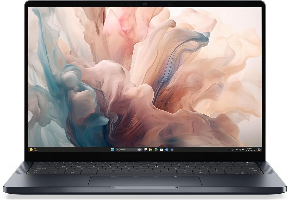 Silver magnesium 14 inch laptop with matte display and thin bezels