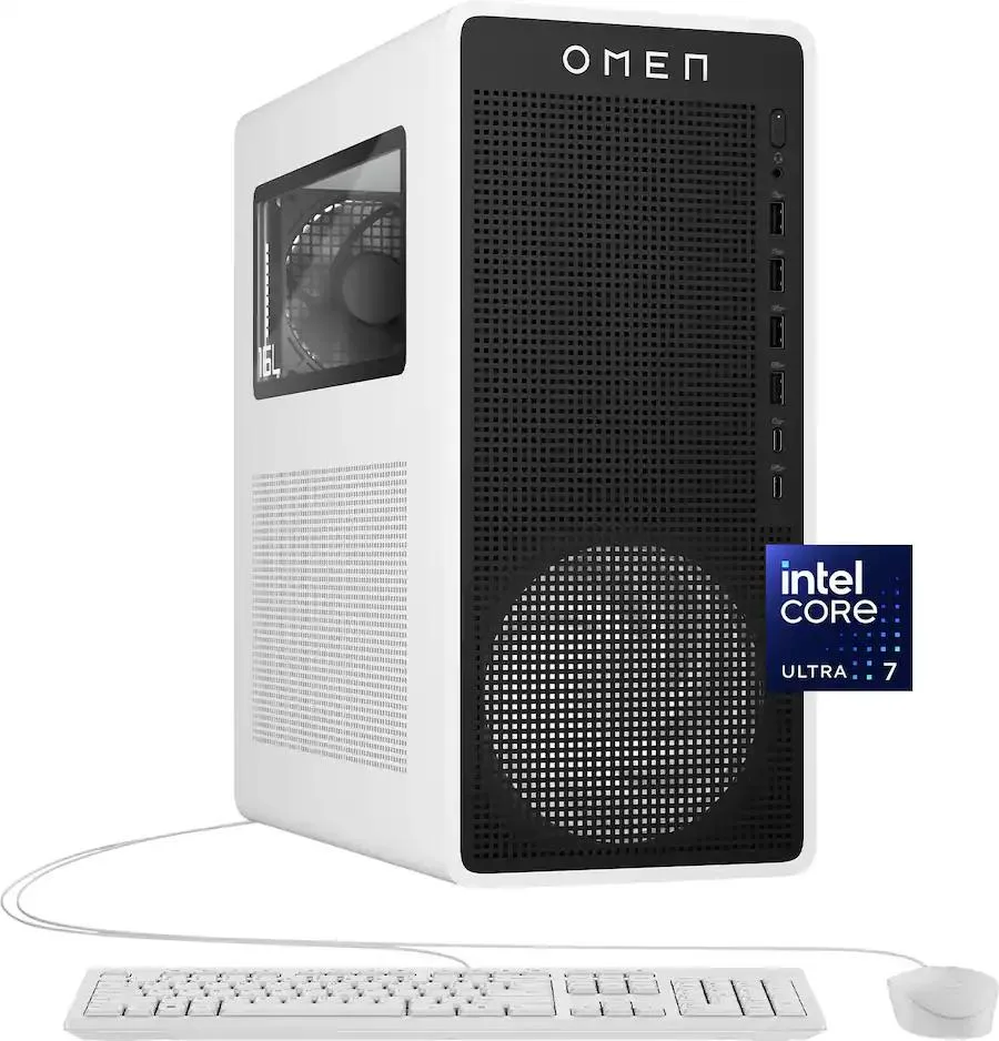 HP HP OMEN 16L Gaming Desktop Core Ultra 7 265F RTX 5060 Ti 16GB 1TB Panda Metal — fotografie produktu