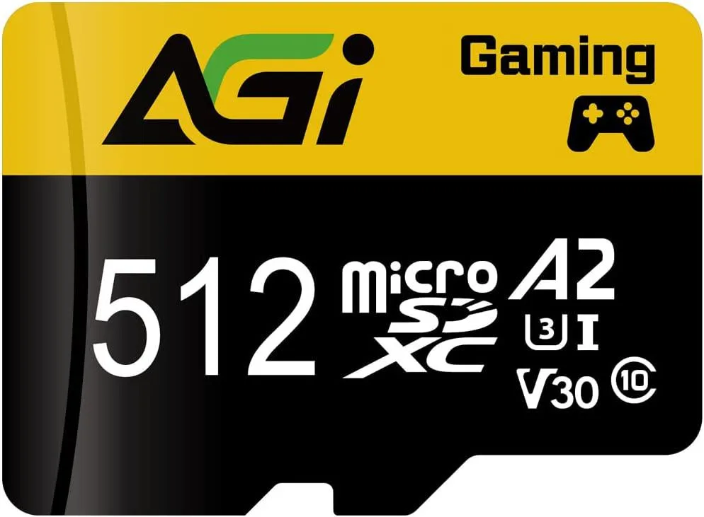 AGI AGI TF138 512GB MicroSDXC Memory Card C10 U3 V30 A2 98/70 MBs — صورة المنتج