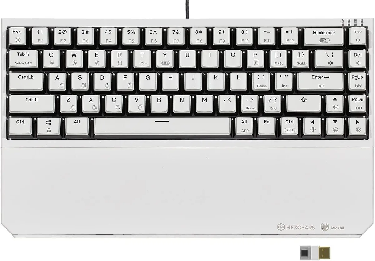 BFKK BFKK 65% 68-Key Wireless Mechanical Gaming Keyboard White Kailh Brown — product photo