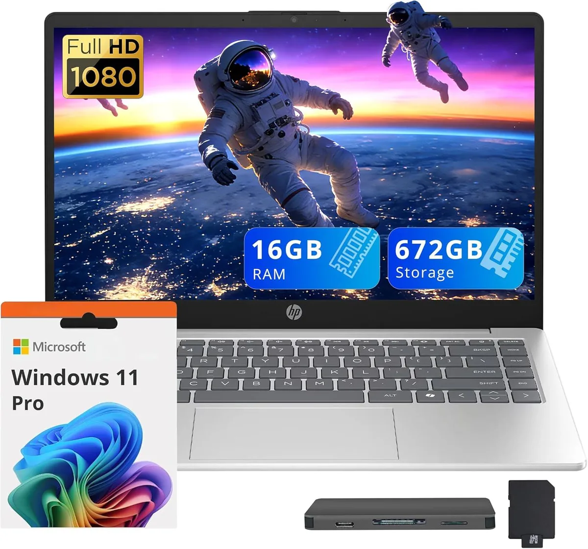HP HP 14" FHD Business Laptop i5-1334U 16GB DDR4 512GB SSD + 160GB Dock Silver — foto del producto