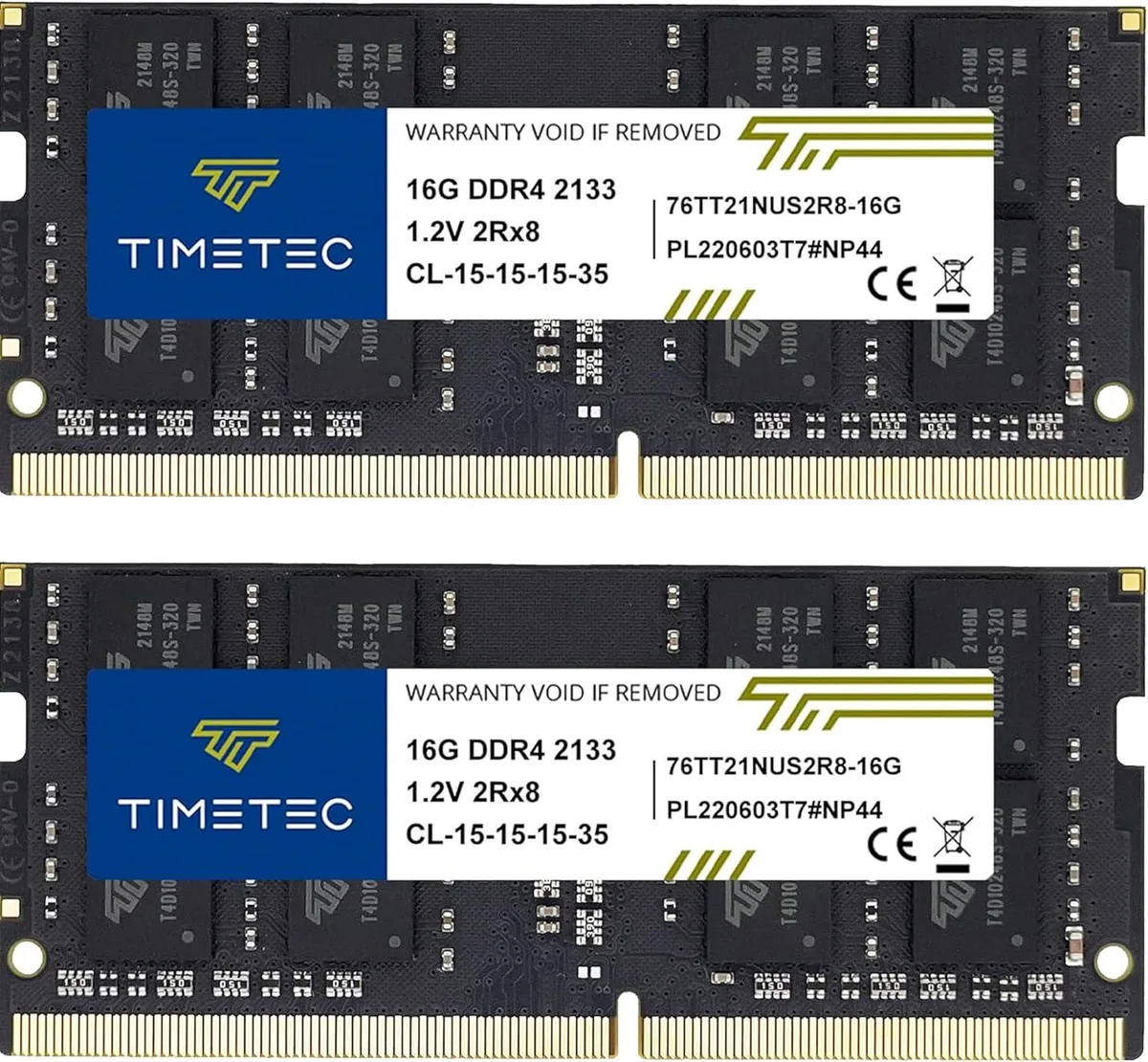 Timetec Timetec 32GB (2x16GB) DDR4 2133MHz CL15 SODIMM laptop RAM — 商品照片