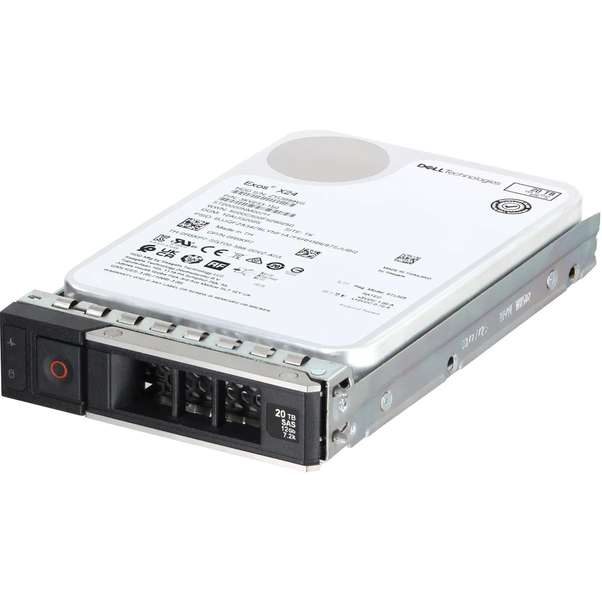 DELL DELL R5KP7 20TB 7.2k 512e 12Gbps SAS 3.5 internal hard drive — toote foto
