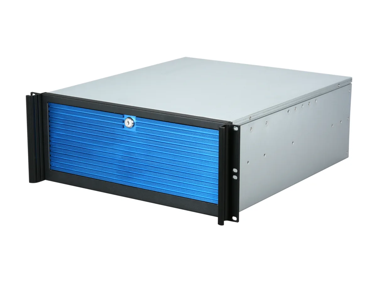 iStarUSA Inc. iStarUSA Inc. D-416-B5SA-BL-BLUE 4U Rackmount Server Chassis 5x3.5" Hot-Swap — صورة المنتج