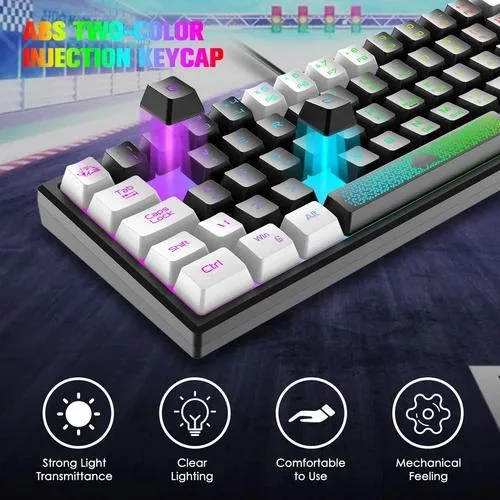 Redragon K61 62-key wired gaming keyboard UK layout — foto do produto