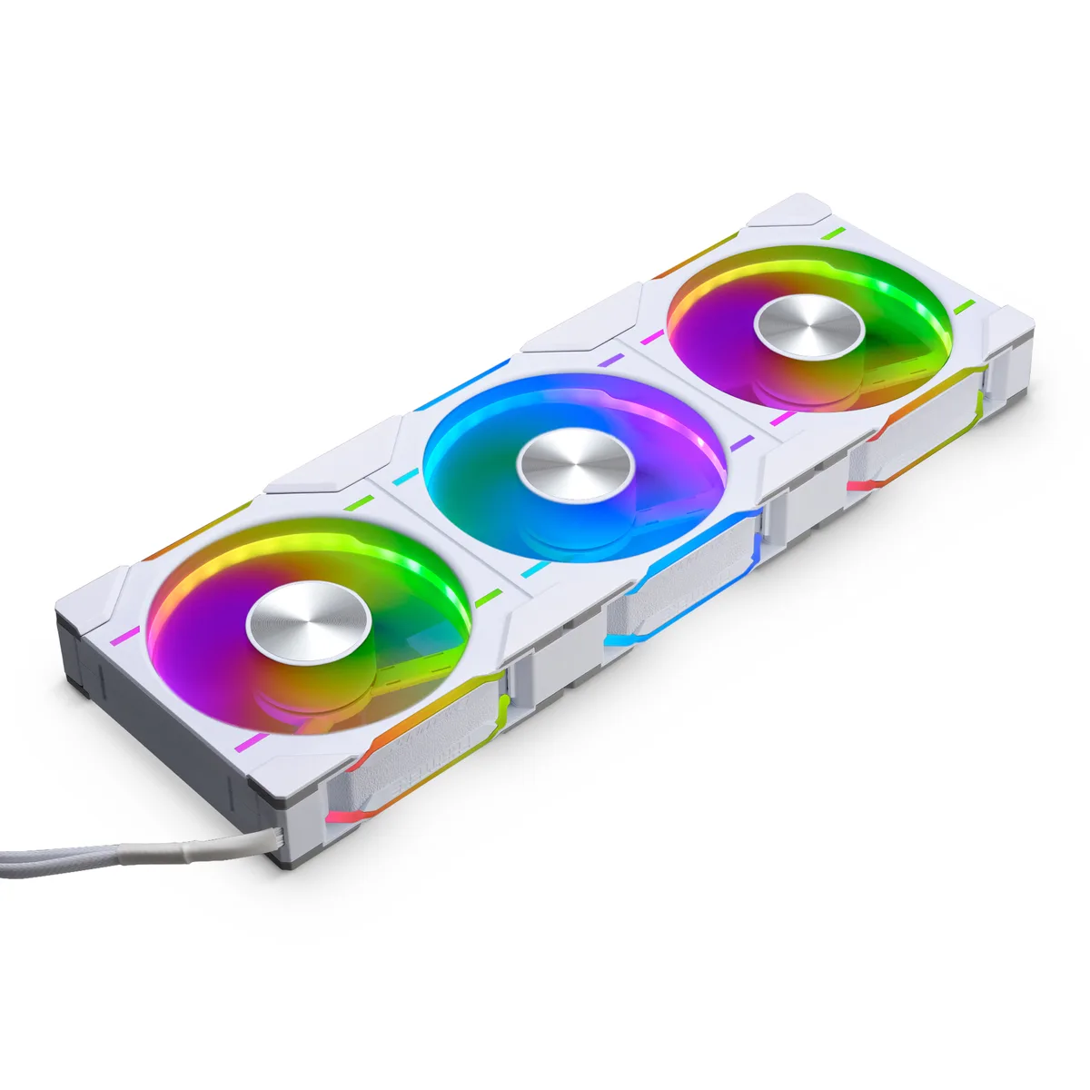 Phanteks Phanteks PH-F120D30_DRGB_PWM_WT01_3P 120mm 30mm DRGB PWM case fan 3 pack — photo du produit