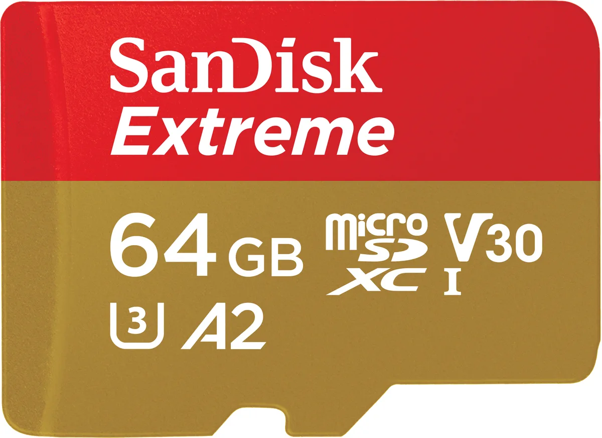 SanDisk SanDisk Extreme 64GB microSDXC SDSQXAH-064G-GN6MA memory card — foto produk