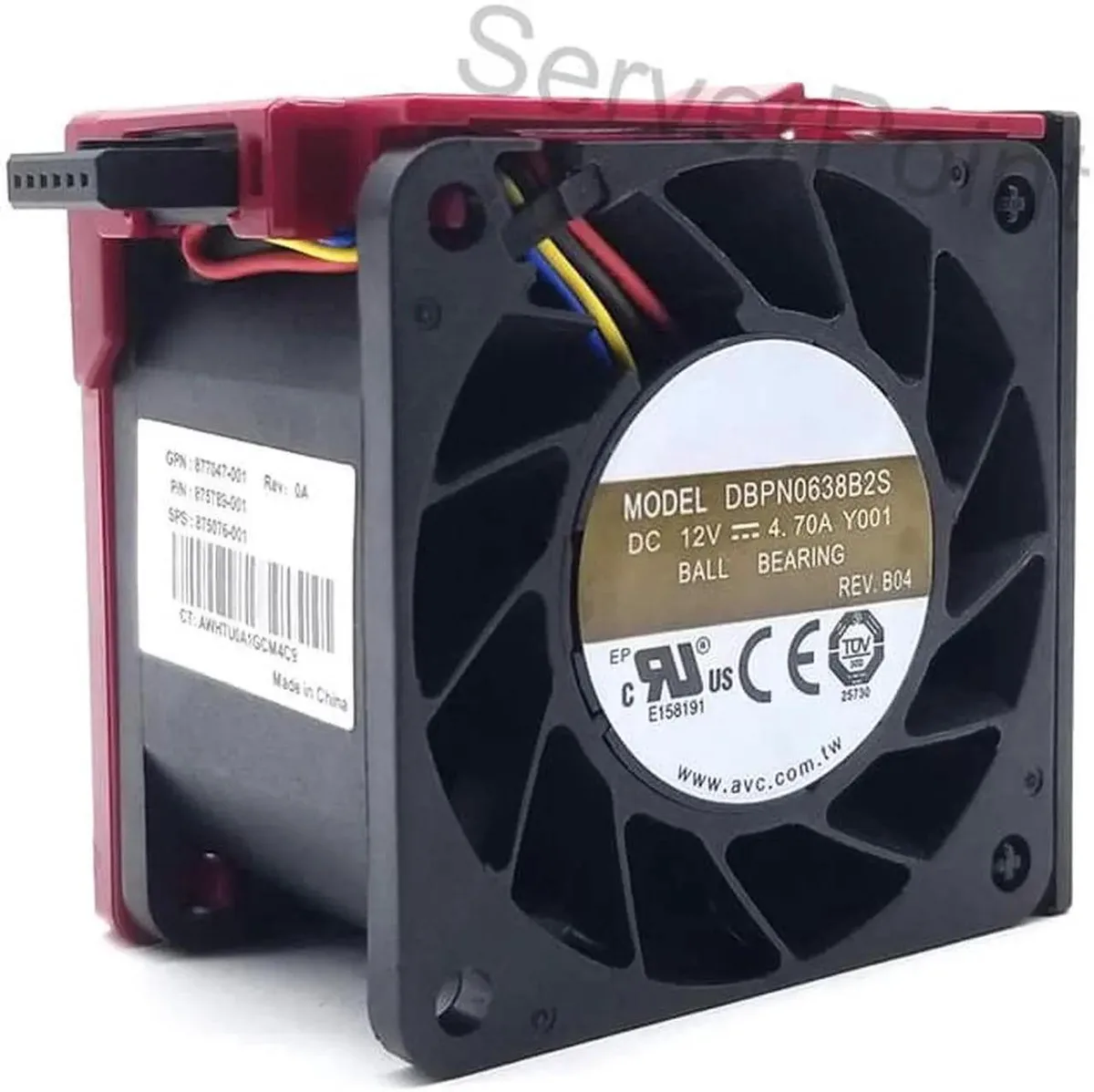 Vszerda Vszerda 875789-001 877047-001 875076-001 DBPN0638B2S DC 12V 4.70A case fan — product photo