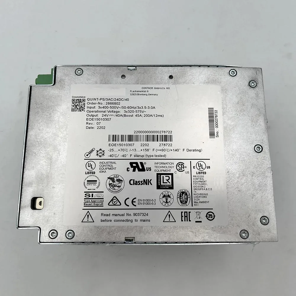 KHACHIMO QUINT-PS/3AC/24DC/40 24V 40A ATX power supply unit