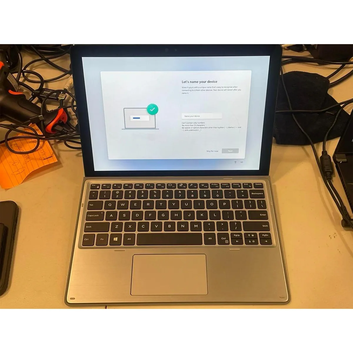 Titan Gray 2-in-1 convertible laptop with 12.3 inch touchscreen display