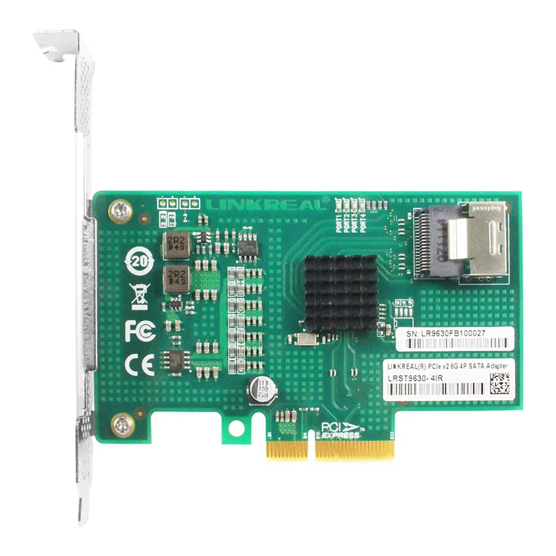 Shenzhen Lianrui Information Technology Shenzhen Lianrui Information Technology 4-Port SATA 6.0 Gbps RAID Controller Card — produktfoto