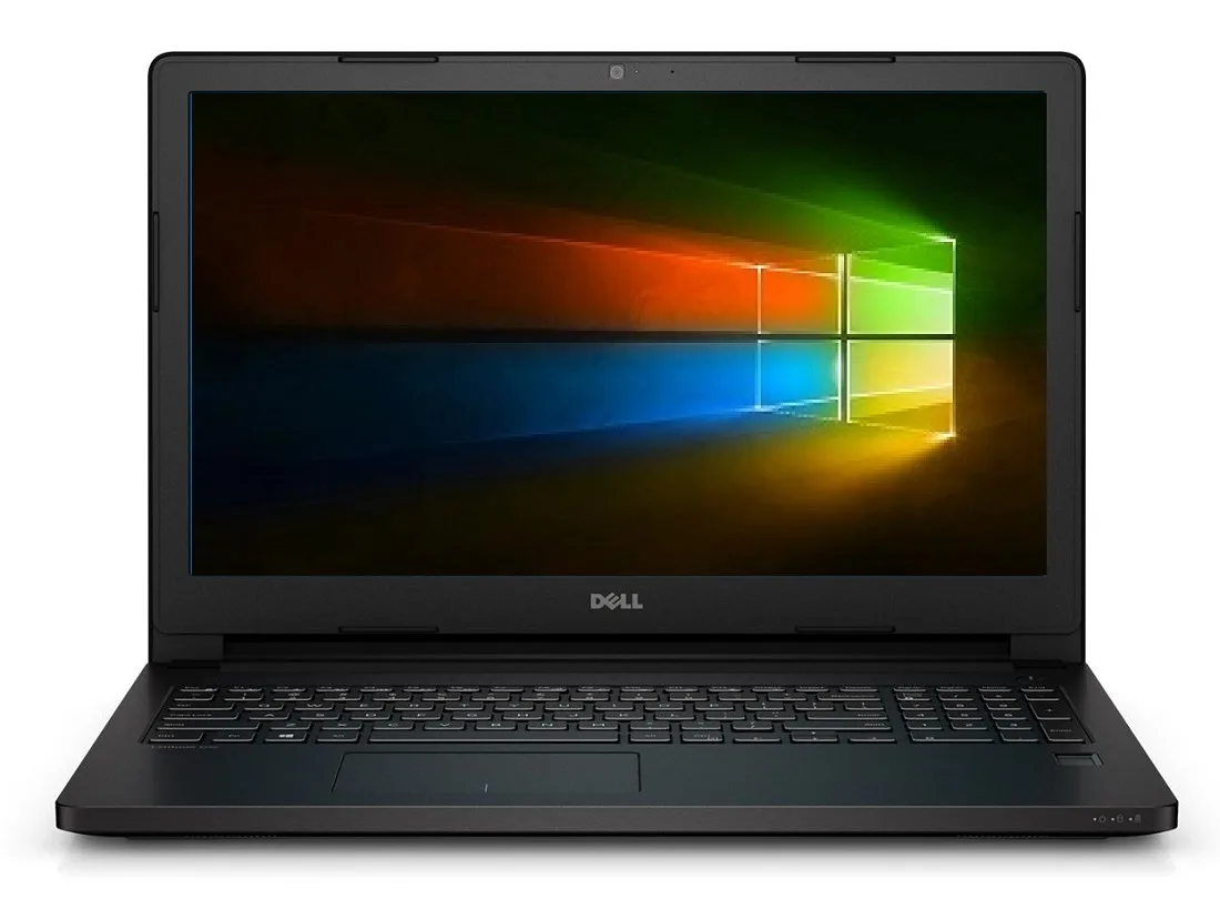 Black Dell Latitude E5570 laptop, 15.6 inch screen, grade B lite wear on lid