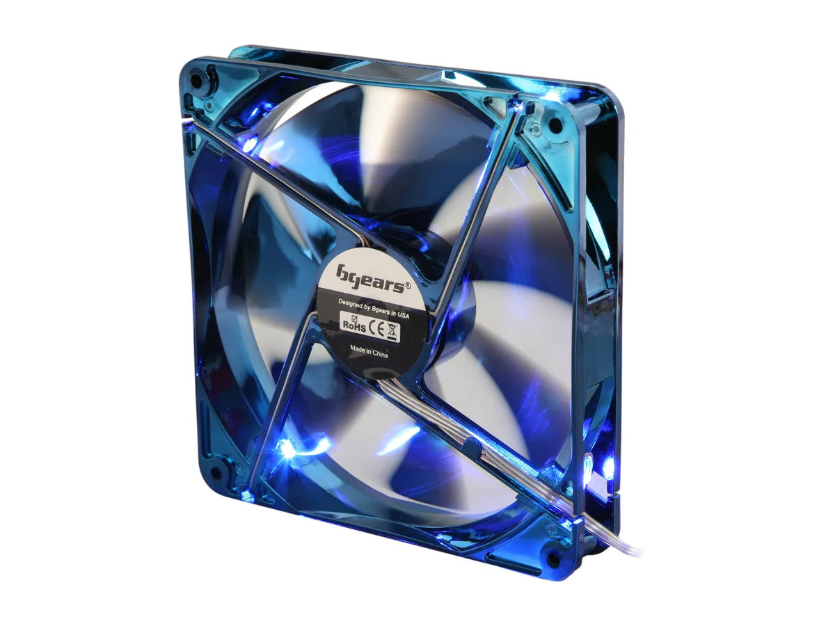 BGears BGears b-ice 140mm Blue LED Case Fan 140mm 1500 RPM 83 CFM 29 dBA — 商品照片