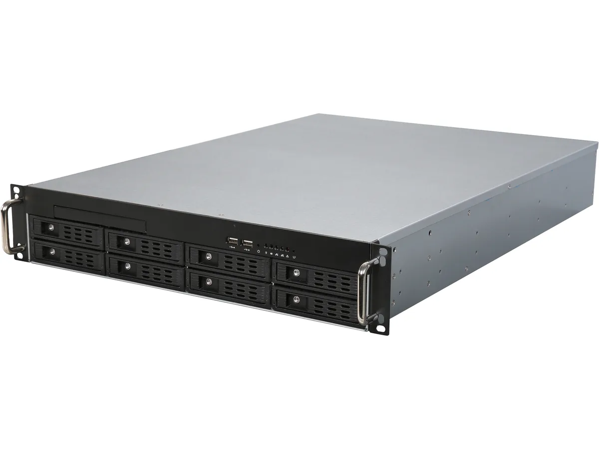 Athena Power Athena Power RM-2U2083HE12 2U 8-bay server chassis — 商品照片
