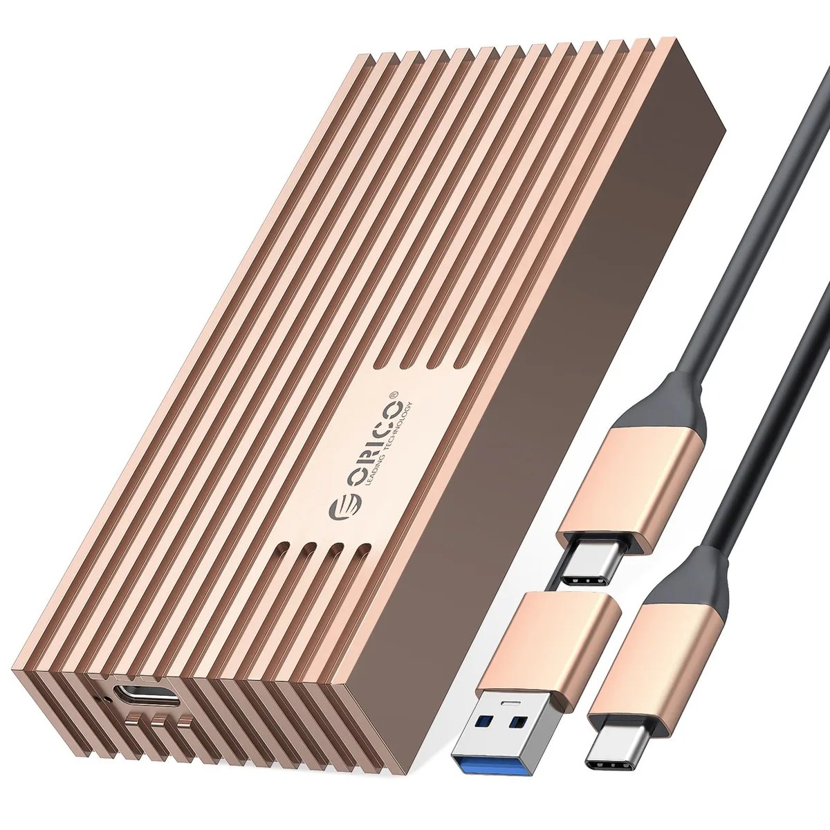 Orico Orico NVMe SSD Enclosure 40Gbps M.2 to USB-C Rose Gold — 商品写真