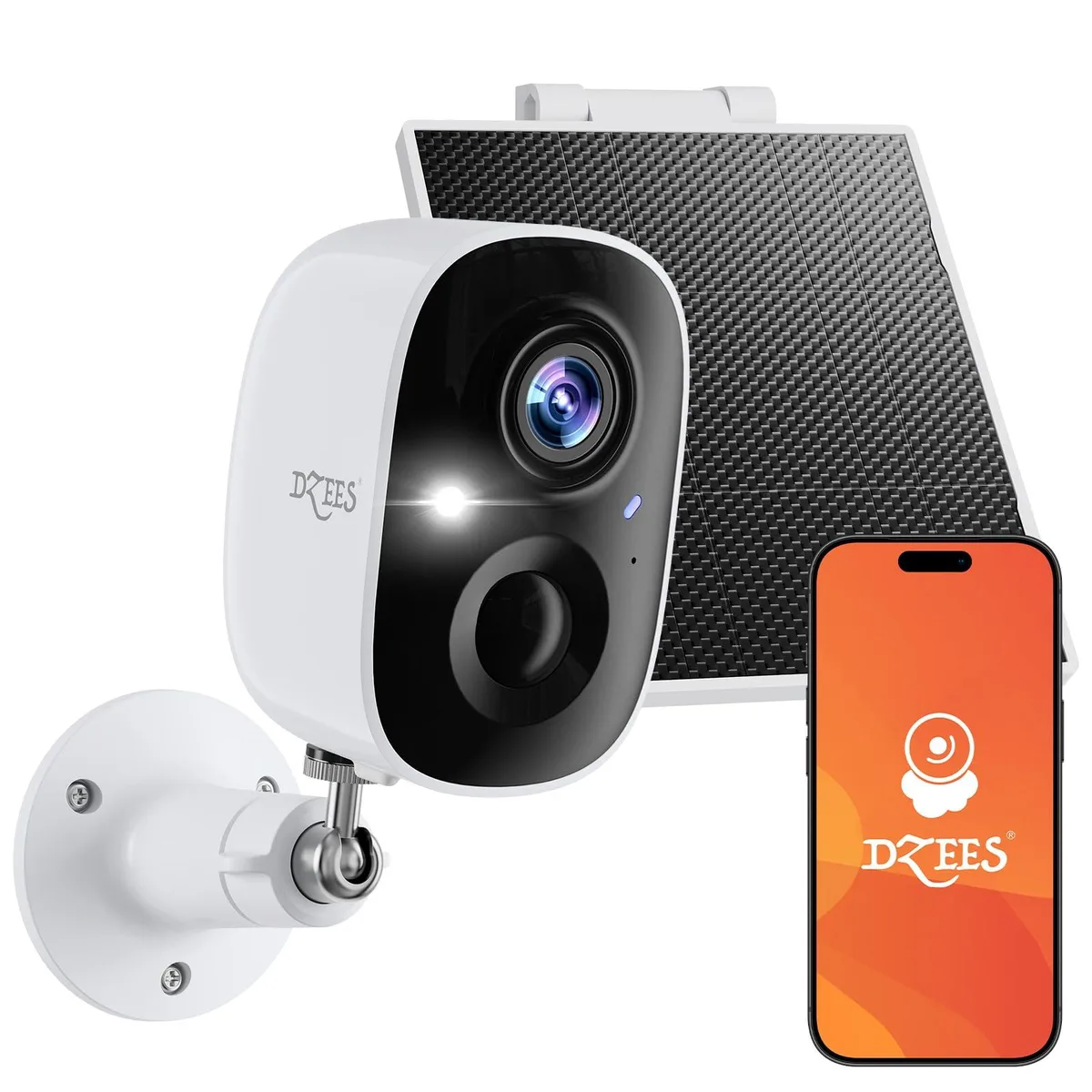 Dzees CG6 2K Solar Outdoor Security Camera 12 Channel 16 BNC — 제품 사진