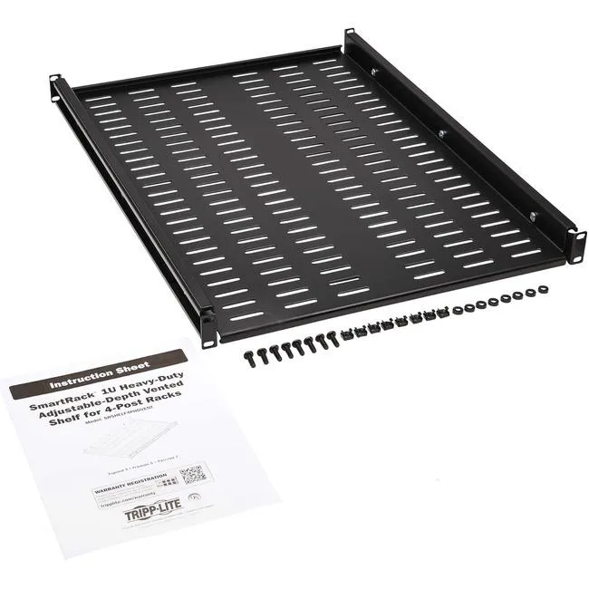 Tripp Lite Tripp Lite SRSHELF4PHDVENT 1U vented rack shelf 250 lbs 113 kg case accessory — תמונת המוצר
