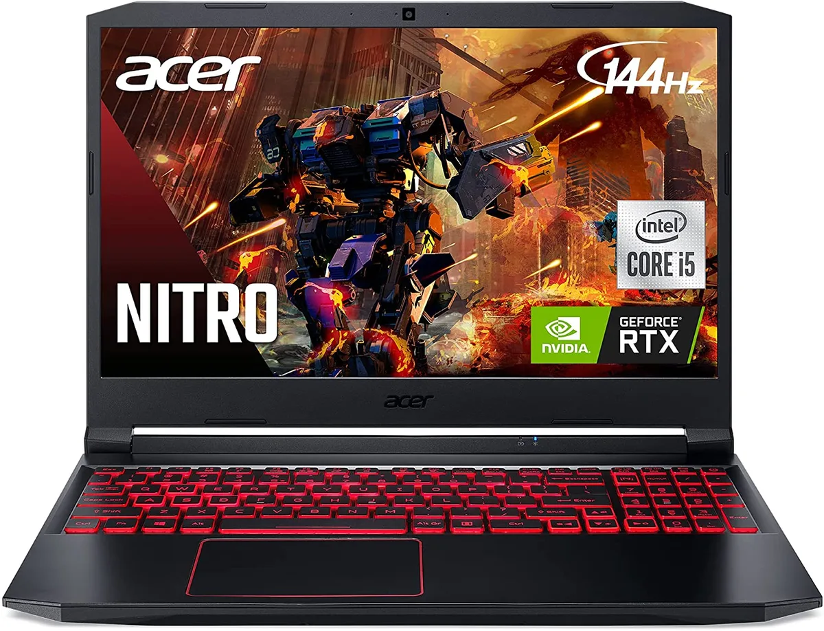 Acer America Acer Nitro 5 AN515-55-53E5 gaming laptop i5-10300H RTX 3050 8 GB 256 GB 15.6" 144Hz — foto del prodotto