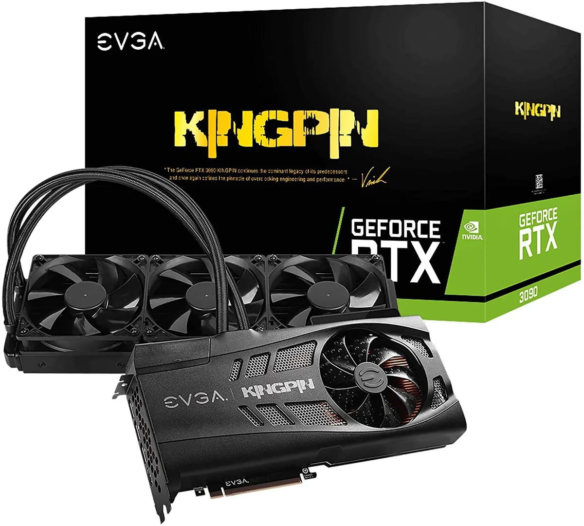 EVGA EVGA GeForce RTX 3090 HYBRID GAMING 24GB GDDR6X graphics card — product photo