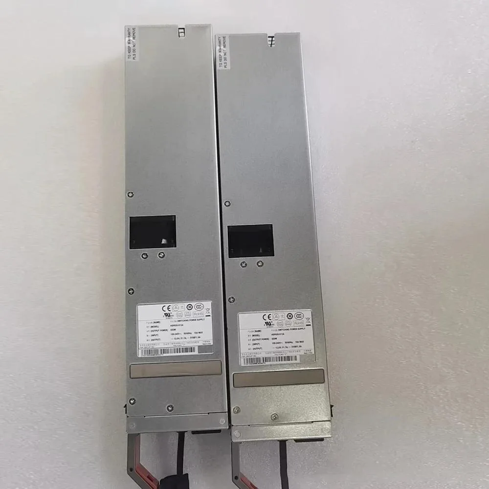 Silver ATX power supply unit with side label showing DC-DC input 48-60V 24A output 12V 51.7A 650W