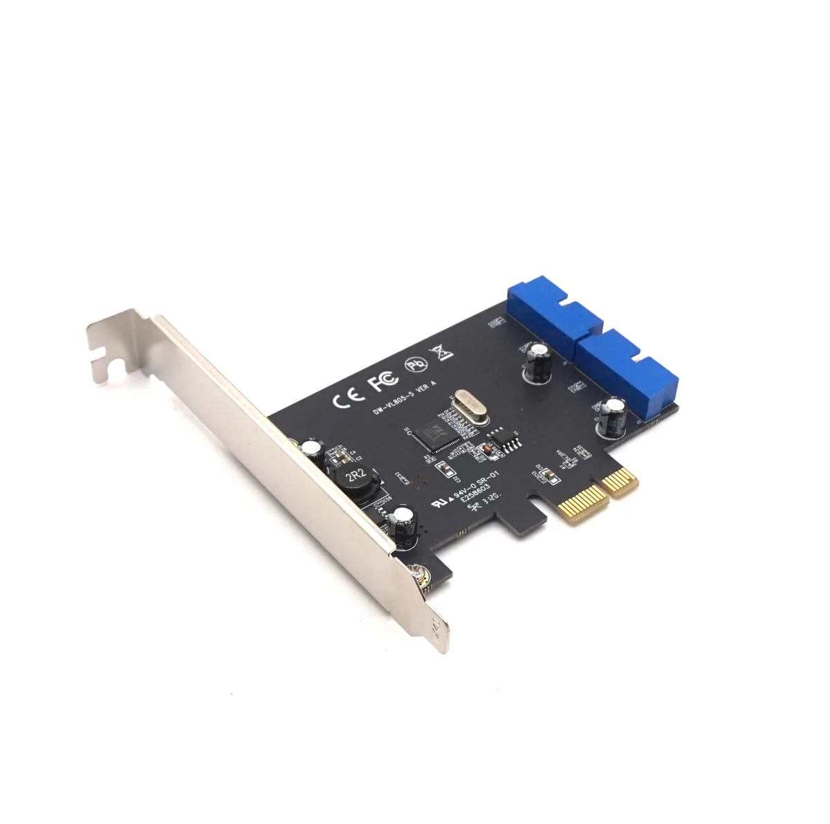 weastlinks weastlinks PCIe x1 to Dual 19-pin USB 3.0 Header Card Low Profile Bracket — 商品写真
