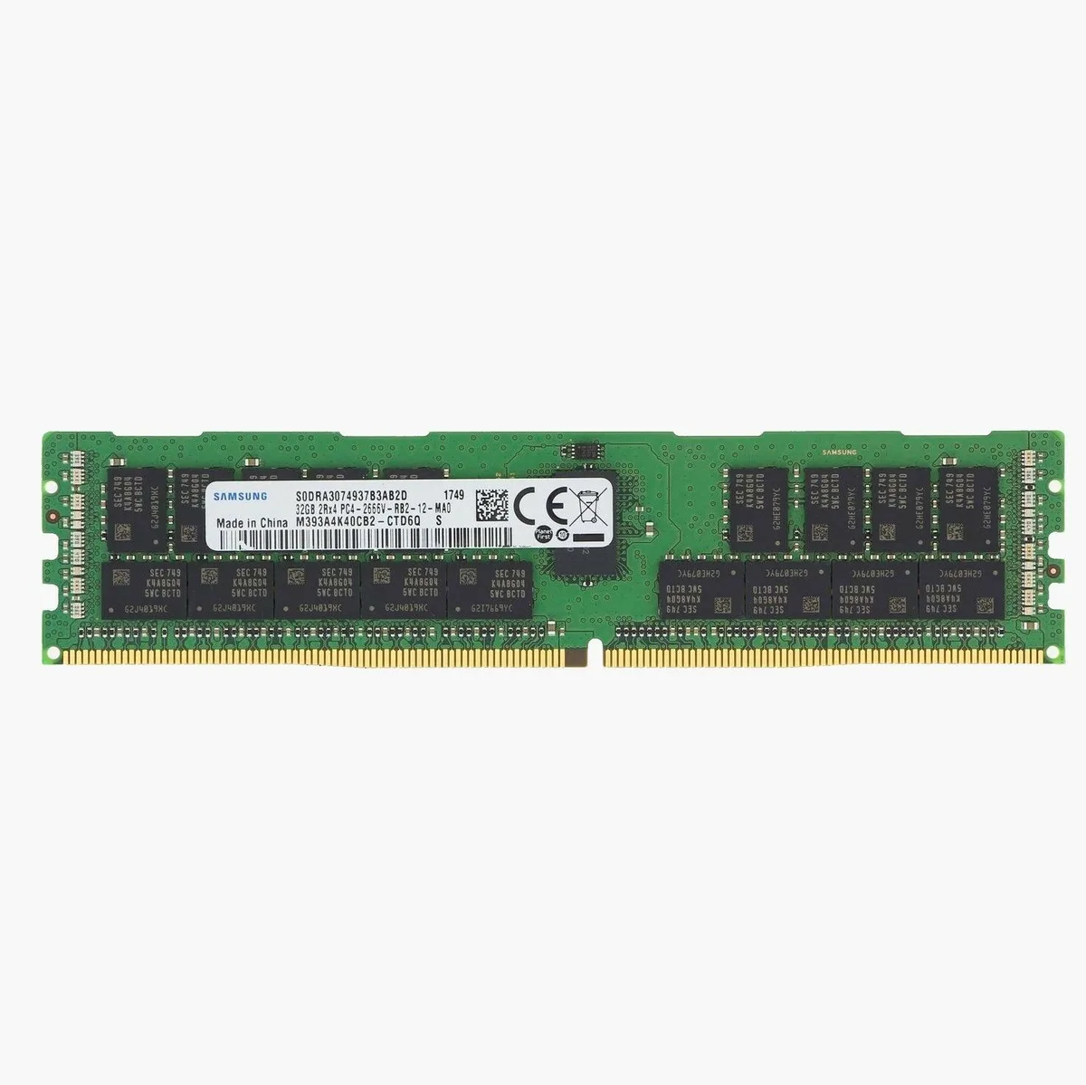 SAMSUNG SAMSUNG M393A4K40CB2-CTD 32GB DDR4 2666 ECC RDIMM memory upgrade — fotografia produktu