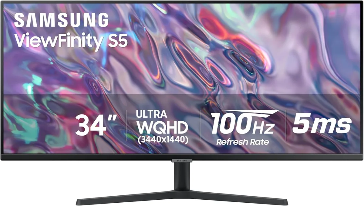 SAMSUNG SAMSUNG Viewfinity S5 34" UWQHD 100Hz FreeSync Monitor LS34C502GANXZA — product photo