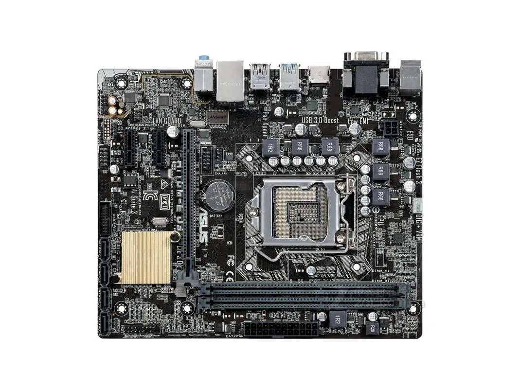 ASUS ASUS H110M-E D3 Intel H110 DDR3 32GB Micro ATX motherboard — product photo