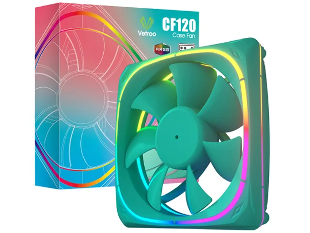 Vetroo Vetroo CF120 120mm case fan 1300 RPM 48.1 CFM green ARGB — fotografia produktu