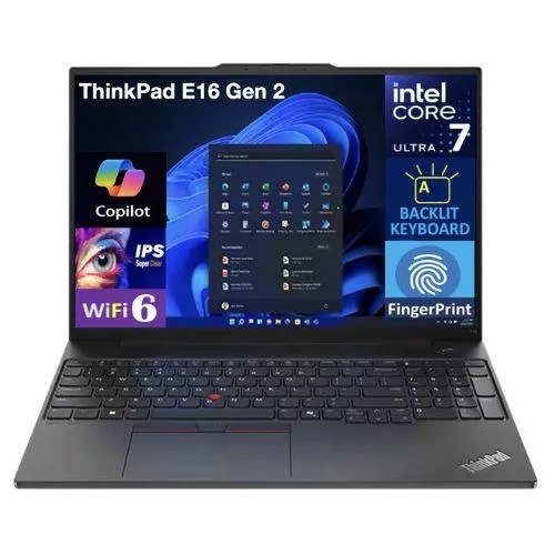 Lenovo Lenovo ThinkPad E16 Gen 2 2-in-1 laptop Intel Ultra 7 155U 8GB 256GB — preces foto
