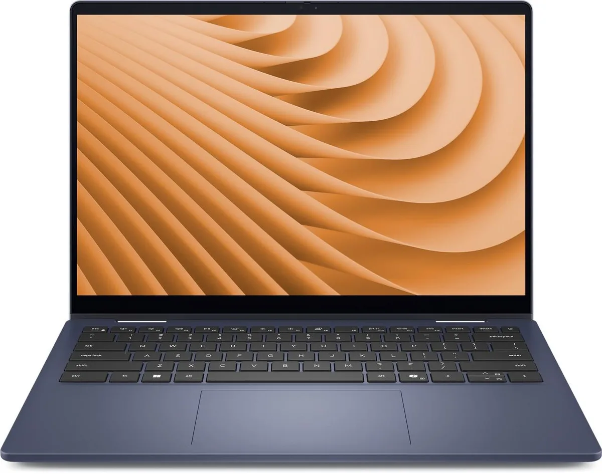 Midnight Blue 2-in-1 laptop with 14 inch touchscreen, fingerprint reader, backlit keyboard