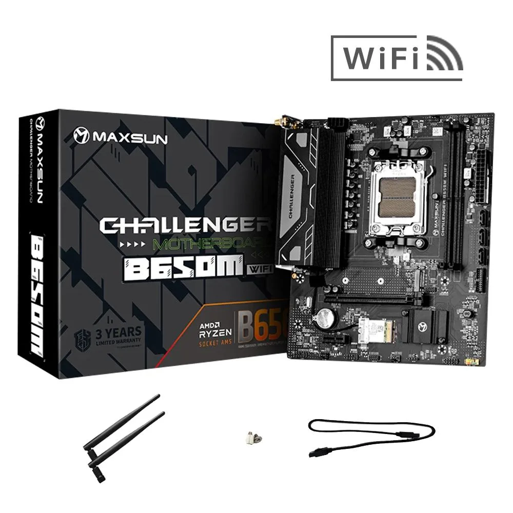 MAXSUN MAXSUN Challenger B650M WiFi AMD motherboard — photo du produit