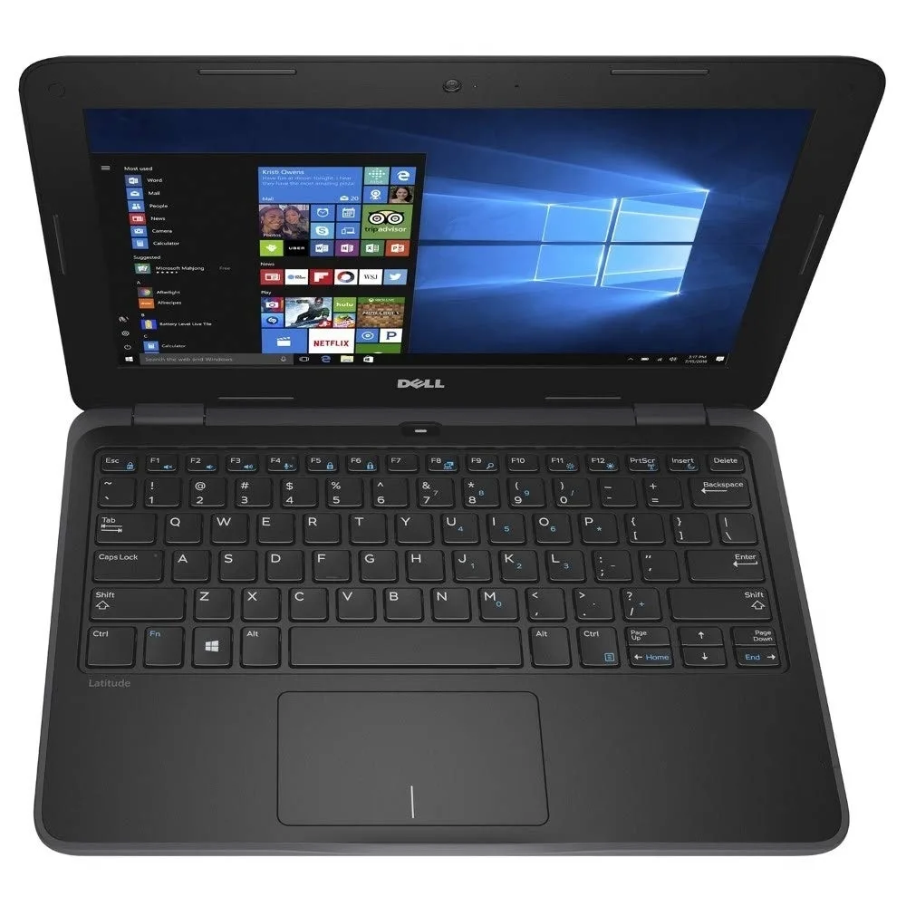 Black Dell Latitude 7480 laptop closed 13.9 inch screen