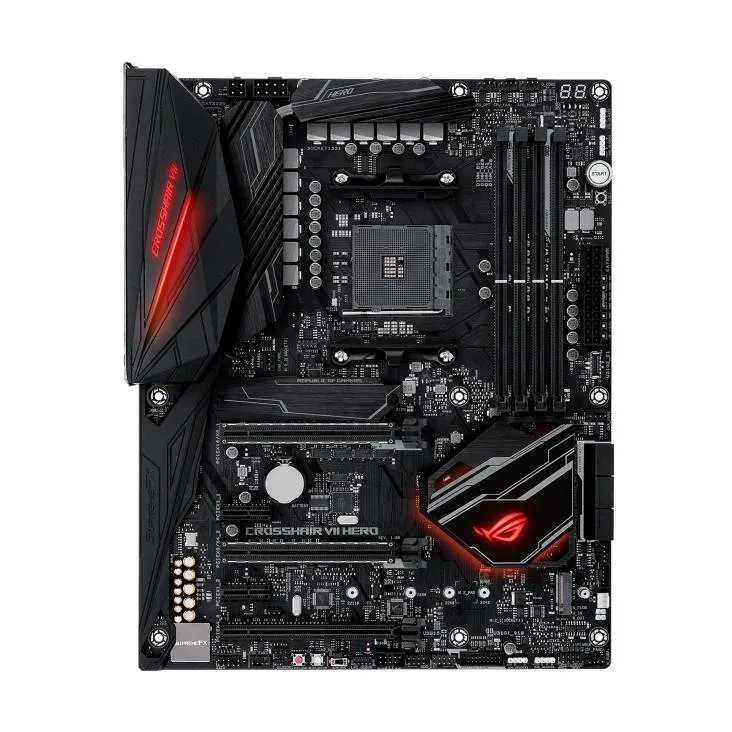 ASUS ASUS ROG CROSSHAIR VII HERO AMD X470 DDR4 64GB ATX motherboard — product photo