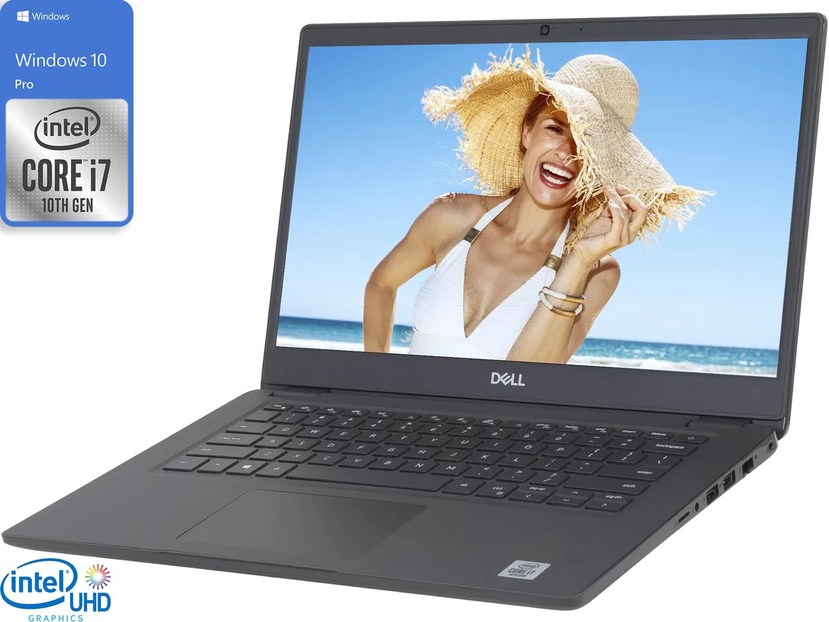 Gray Dell Latitude 3410 14 inch notebook closed lid