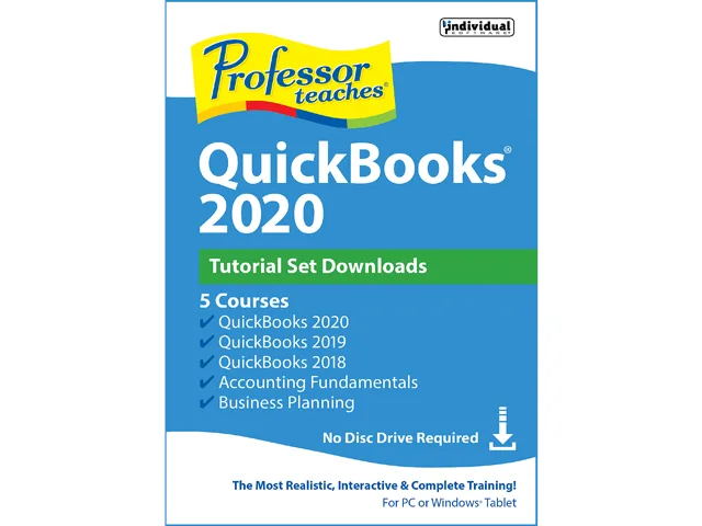 Individual Software Individual Software PDB-Q20 Professor Teaches QuickBooks 2020 learning download — produkto nuotrauka