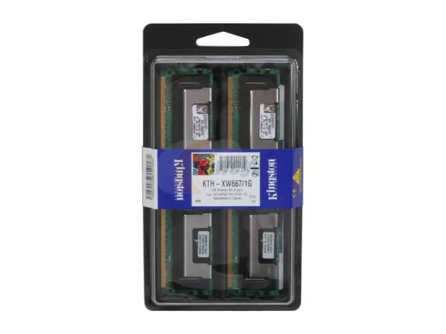 Kingston Technology Corp. Kingston Technology Corp. KTH-XW667/1G 1GB (2 x 512MB) DDR2 667 ECC Fully Buffered memory upgrade — صورة المنتج