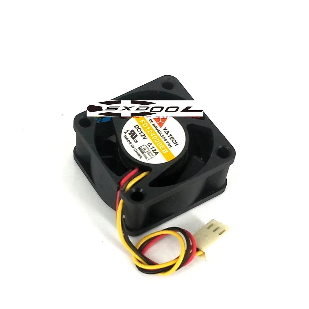 SXDOOL SXDOOL FD124020EB 40x40x20mm 12V 3-pin case fan — product photo