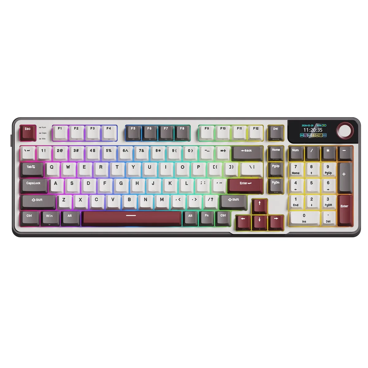 Rosewill Rosewill NEON S96 NBL gaming keyboard 96% 98 keys Blue Switch PBT tri-mode 3750 mAh — photo du produit