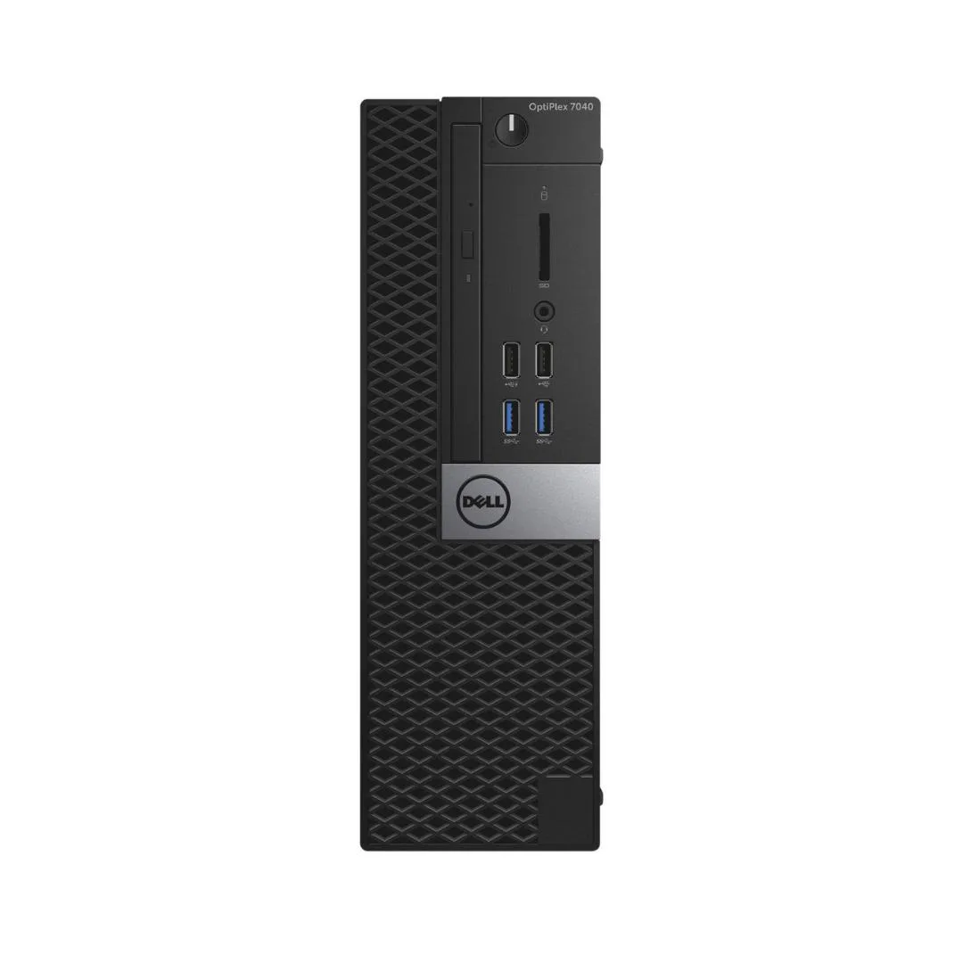 Small black Dell OptiPlex 7040 desktop tower