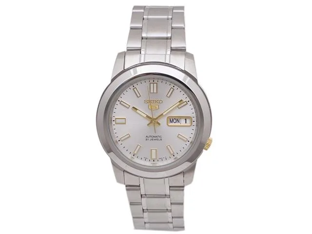 Seiko Seiko 5 Automatic Watch SNKK09 Silver Dial 7.5in Band — fotografija proizvoda