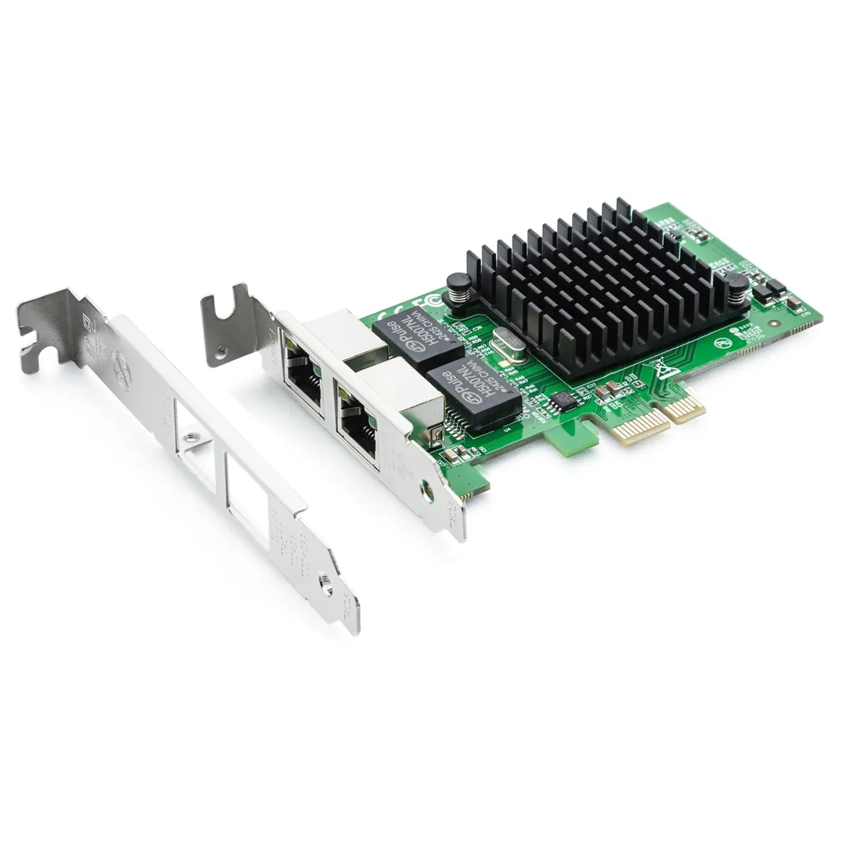 Vszerda Vszerda 82576-2T-X1-US Gigabit Dual Port PCIe 2.1 x1 Network Card — 商品写真
