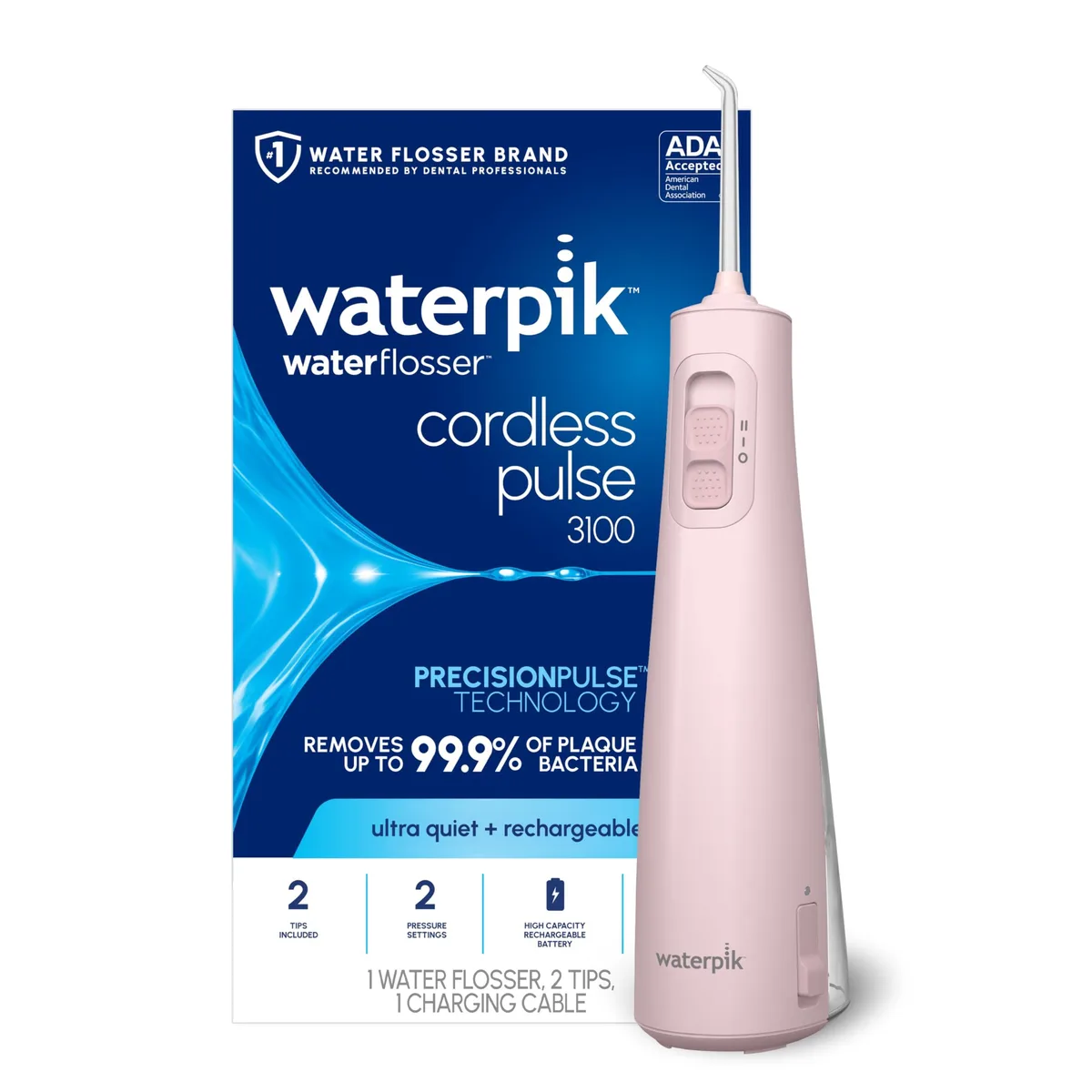  Waterpik Cordless Pulse 3100 Water Flosser Pink — product photo