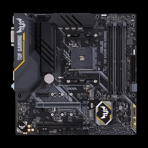 ASUS TUF B450M-PRO GAMING MicroATX motherboard in anti-static bag
