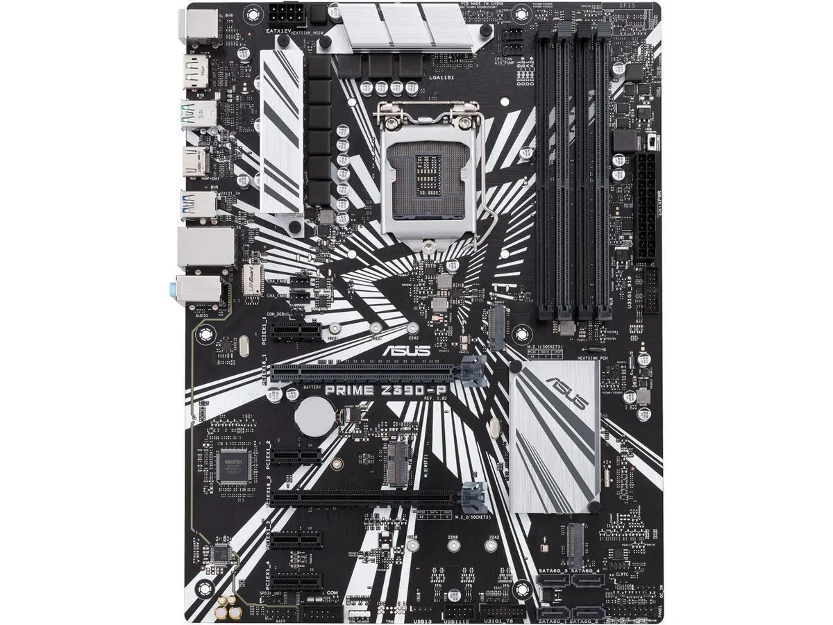 ASUS Prime Z390-P ATX motherboard in anti-static bag